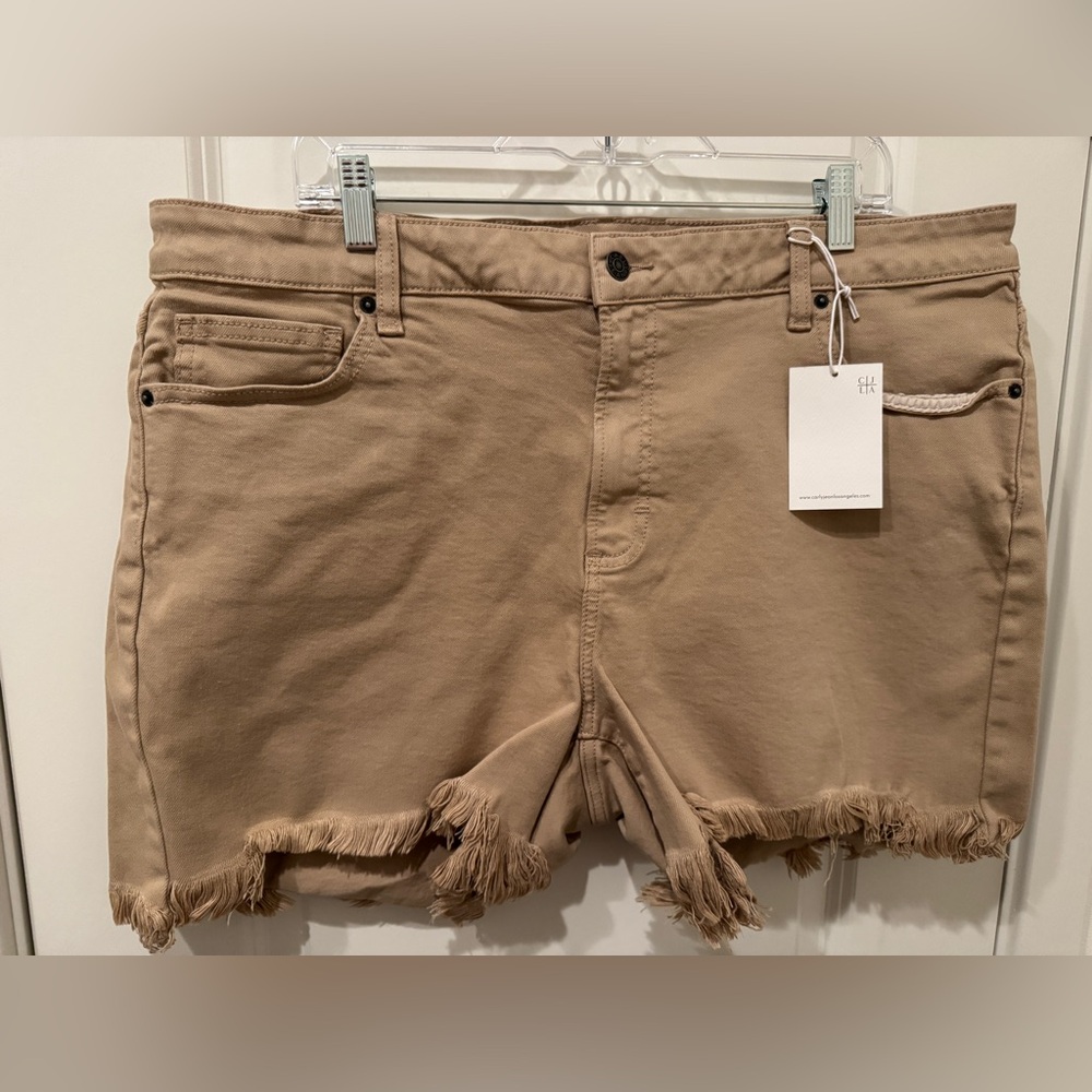 NWT Carly Jean Los Angeles CJLA Revy Tan Shorts